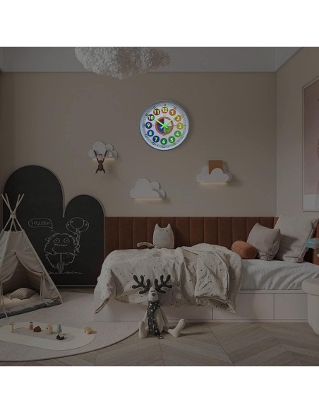 Reloj de Pared DORBOKER 30 cm Silencioso y Brillante