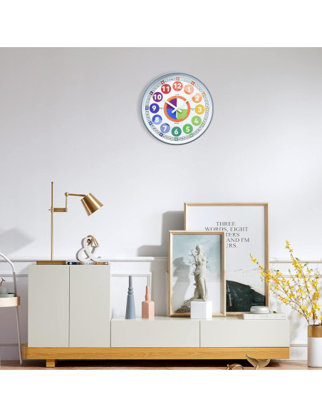 Reloj de Pared DORBOKER 30 cm Silencioso y Brillante