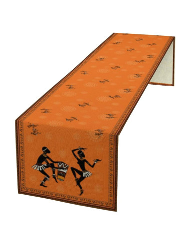 Corredor de Mesa Étnico Africano 13x304,8 cm Decoración