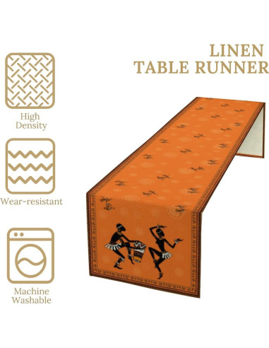 Corredor de Mesa Étnico Africano 13x304,8 cm Decoración