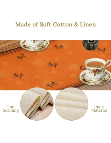 Corredor de Mesa Étnico Africano 13x304,8 cm Decoración