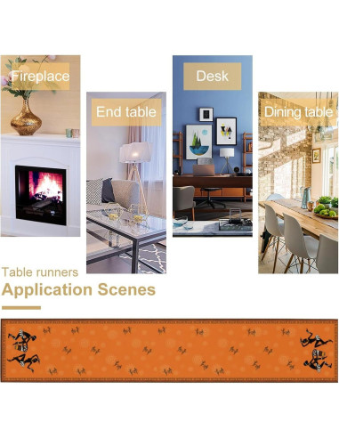 Corredor de Mesa Étnico Africano 13x304,8 cm Decoración