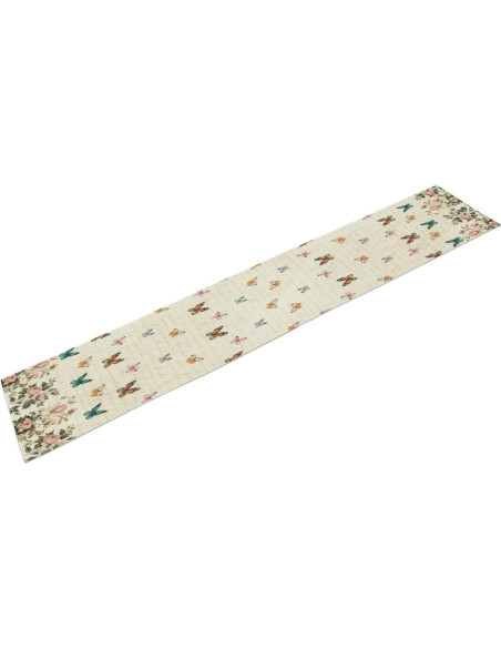 Camino de mesa mariposa rosa vintage 33x274 cm