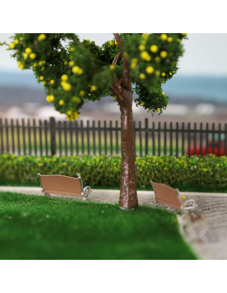 Bancos de Plaza Evemodel 12pcs Escala HO Miniatura