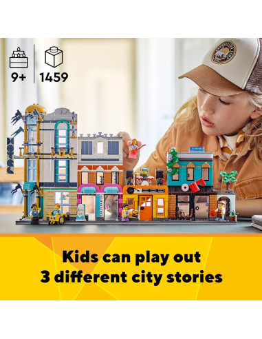 LEGO Creator 3 en 1 Calle Principal 31141 con 6 Minifiguras