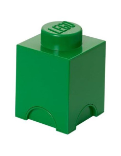 Caja de Almacenamiento LEGO Brick 1 Verde 1.2L Apilable