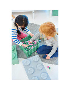Caja de Almacenamiento LEGO Brick 1 Verde 1.2L Apilable 2