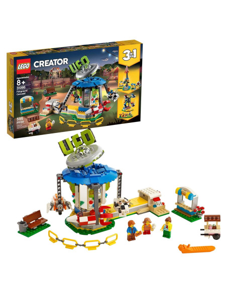 LEGO Creator 3en1 Carrusel de Feria 31095 595 Piezas