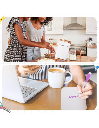 24 Mini Tableros de Borrado en Seco Affrolling 12.7x17.8cm