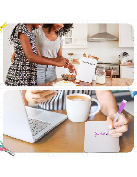 24 Mini Tableros de Borrado en Seco Affrolling 12.7x17.8cm