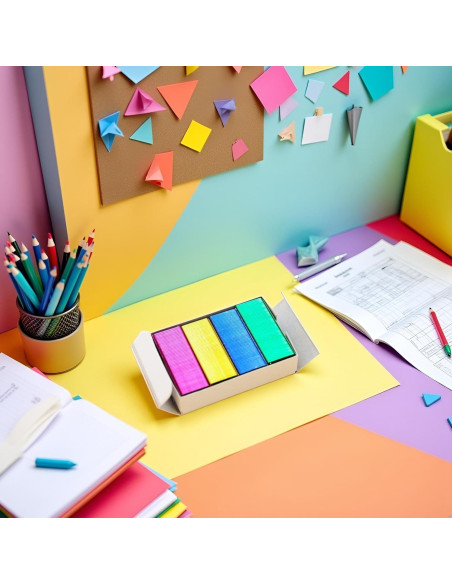 800 Grapas Mini de Color WLngtv 24x6mm para Oficina y Manualidades