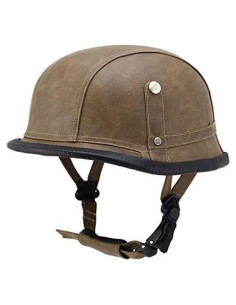 Gafas de motocicleta Woljay casco medio cuero sintético