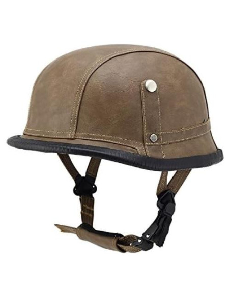 Gafas de motocicleta Woljay casco medio cuero sintético