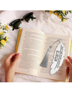 Marcador de Pluma de Metal Vivopisew con Borla 13.97 cm 2