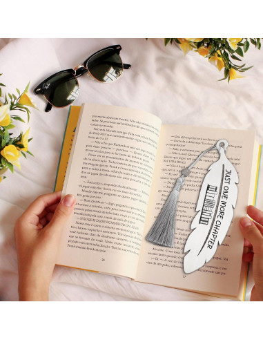 Marcador de Pluma de Metal Vivopisew con Borla 13.97 cm