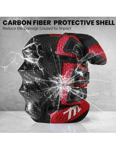 Guantes de Motocicleta MADBIKE MD66 Transpirables Rojo XXL 2