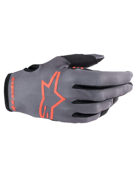 Guantes Radar Alpinestars Rojo Neón XL - Ligero y Cómodo