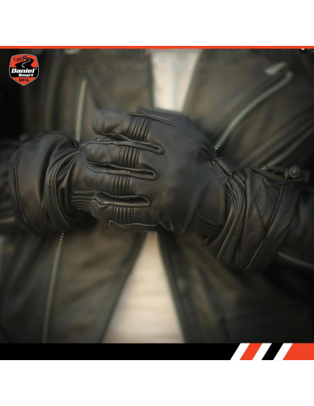 Guantes de Cuero Daniel Smart - Motocicleta Mediano