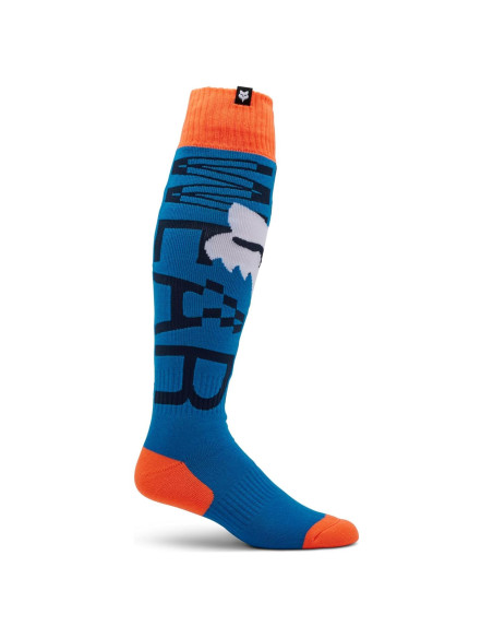 Calcetín de Motocross Fox Racing 180 Azul Verdadero Pequeño