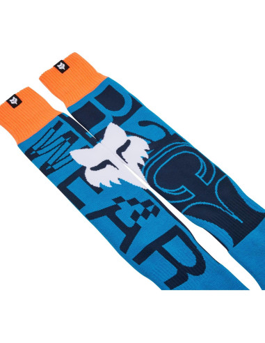 Calcetín de Motocross Fox Racing 180 Azul Verdadero Pequeño
