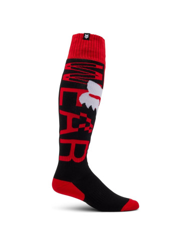Calcetín Motocross Fox Racing 180 Rojo Fluorescente Pequeño