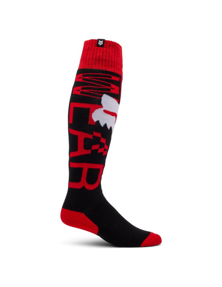 Calcetín Motocross Fox Racing 180 Rojo Fluorescente Pequeño