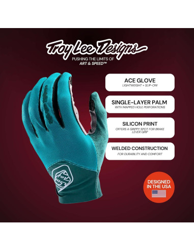Guantes de Motocross Troy Lee Designs ACE 2.0 Ivy XL