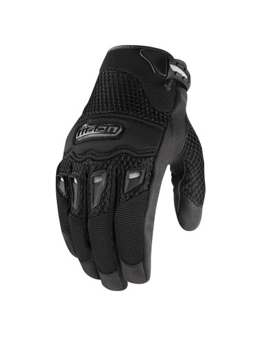 Guantes de Motocicleta ICON Twenty-Niner Negro Malla XL
