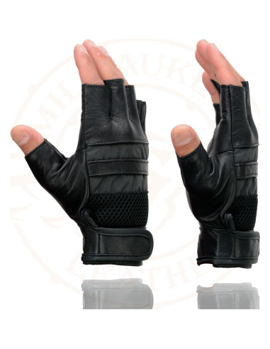 Guantes de Motocicleta Milwaukee Leather MG7548 Sin Dedos 4X