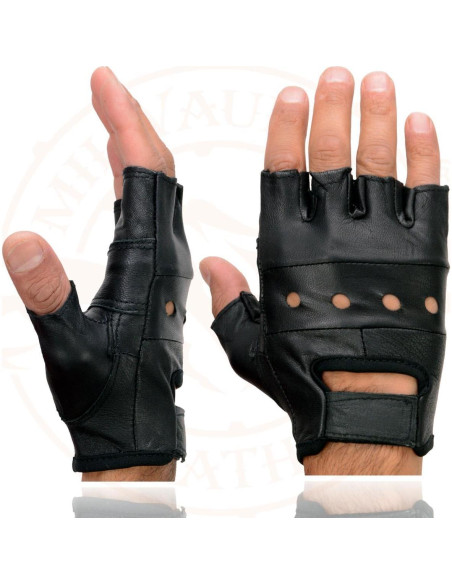 Guantes de Motocicleta Milwaukee Leather SH216 Sin Dedos