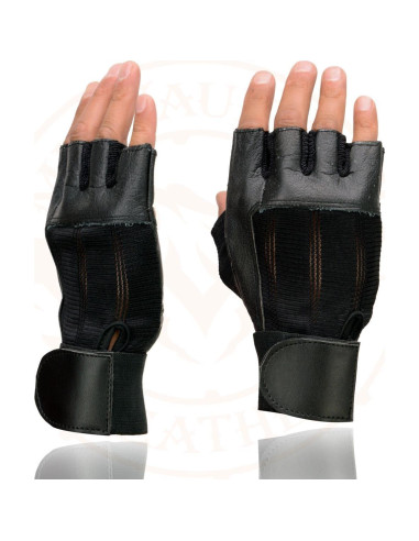 Guantes de Motocicleta Milwaukee MG7562 Cuero Sin Dedos