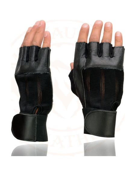 Guantes de Motocicleta Milwaukee MG7562 Cuero Sin Dedos
