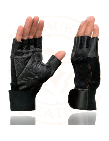 Guantes de Motocicleta Milwaukee MG7562 Cuero Sin Dedos