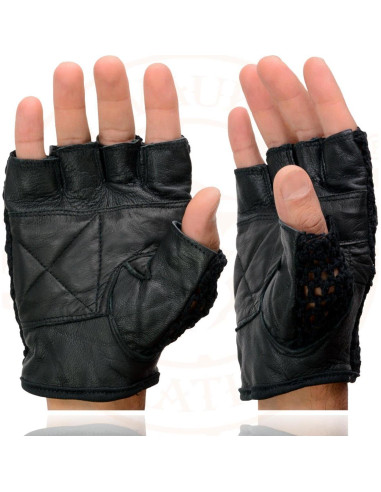 Guantes de Motocicleta Milwaukee Leather SH219 Sin Dedos 4X