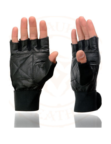 Guantes de Motocicleta Milwaukee MG7562 Cuero Sin Dedos