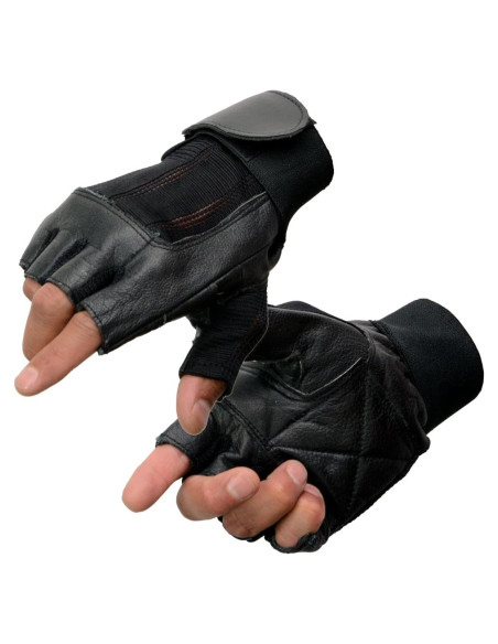 Guantes de Motocicleta Milwaukee MG7562 Cuero Sin Dedos 2X