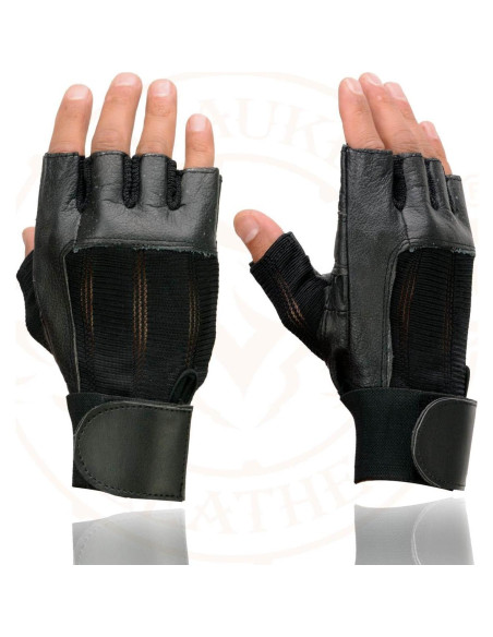 Guantes de Motocicleta Milwaukee MG7562 Cuero Sin Dedos 2X