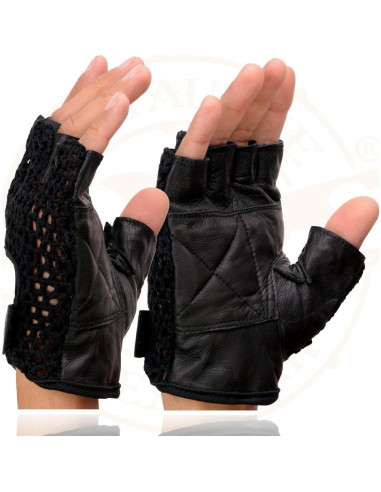 Guantes de Motocicleta Milwaukee Leather SH219 - Sin Dedos
