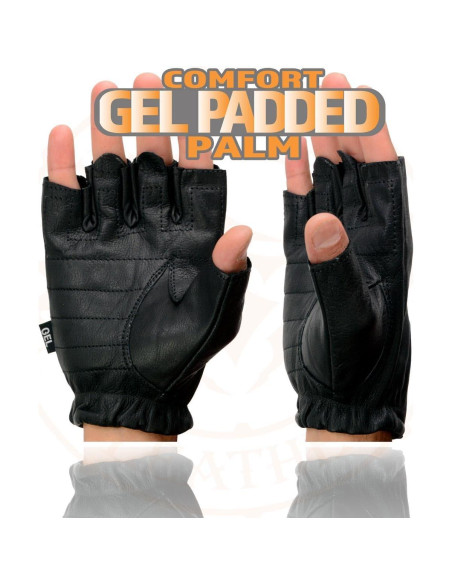 Guantes de Motocicleta Milwaukee Leather SH206 Sin Dedos XS