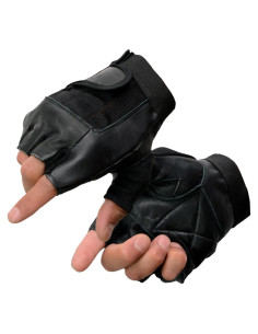 Guantes de Motocicleta Milwaukee SH217 Cuero Acolchados Grande