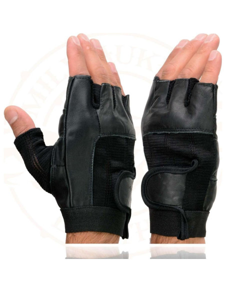 Guantes de Motocicleta Milwaukee SH217 Cuero Acolchados Grande