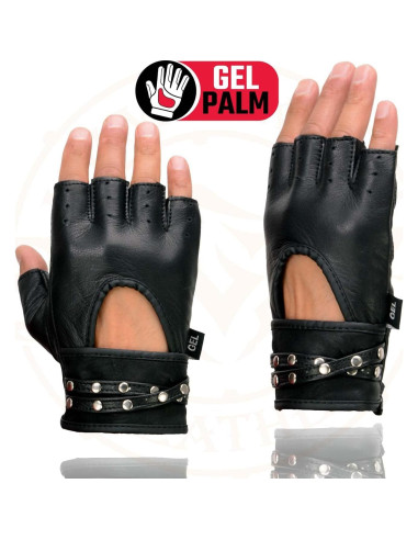 Guantes de moto Milwaukee Leather SH461 mujer sin dedos 2X
