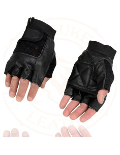 Guantes de Cuero sin Dedos Milwaukee SH217 XL Acolchados 2