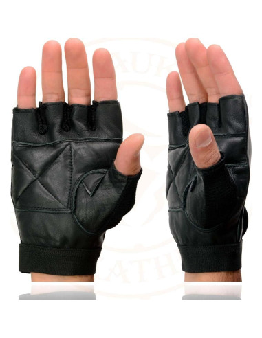 Guantes de Cuero sin Dedos Milwaukee SH217 XL Acolchados