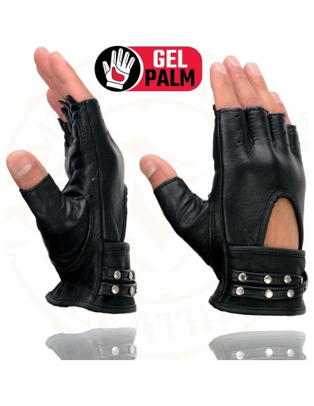 Guantes de moto Milwaukee Leather SH461 mujer sin dedos XL