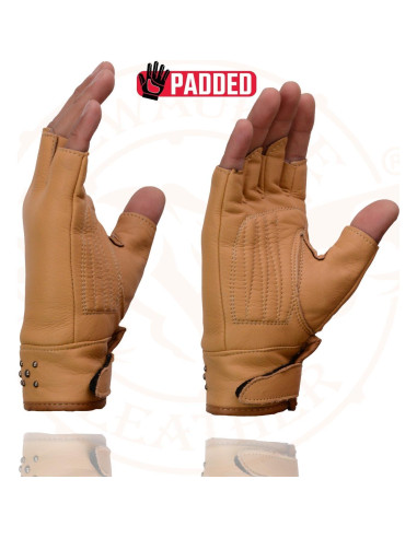Guantes de moto Milwaukee Leather 2X-Large cuero sin dedos