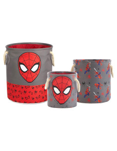 Cestas de Almacenamiento Spiderman 3 Piezas con Asas