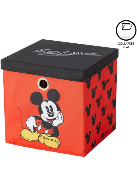 Cubo de Almacenamiento Plegable Idea Nuova Mickey Mouse 25,4 cm