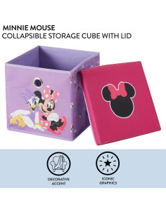 Cubo de Almacenamiento Plegable Idea Nuova Minnie Mouse 25,4 cm 2