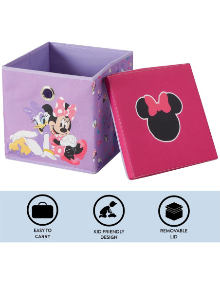 Cubo de Almacenamiento Plegable Idea Nuova Minnie Mouse 25,4 cm